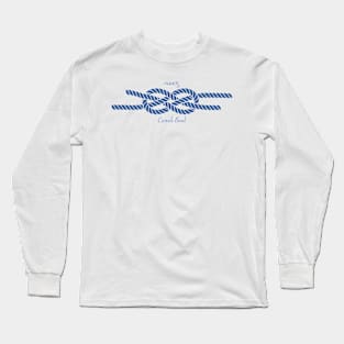 Nautical Carrick Bend Knot by Nuucs Long Sleeve T-Shirt